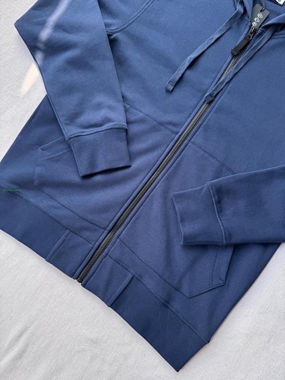 Stone Island Zip-Up Hoodie Navy Blue - 21