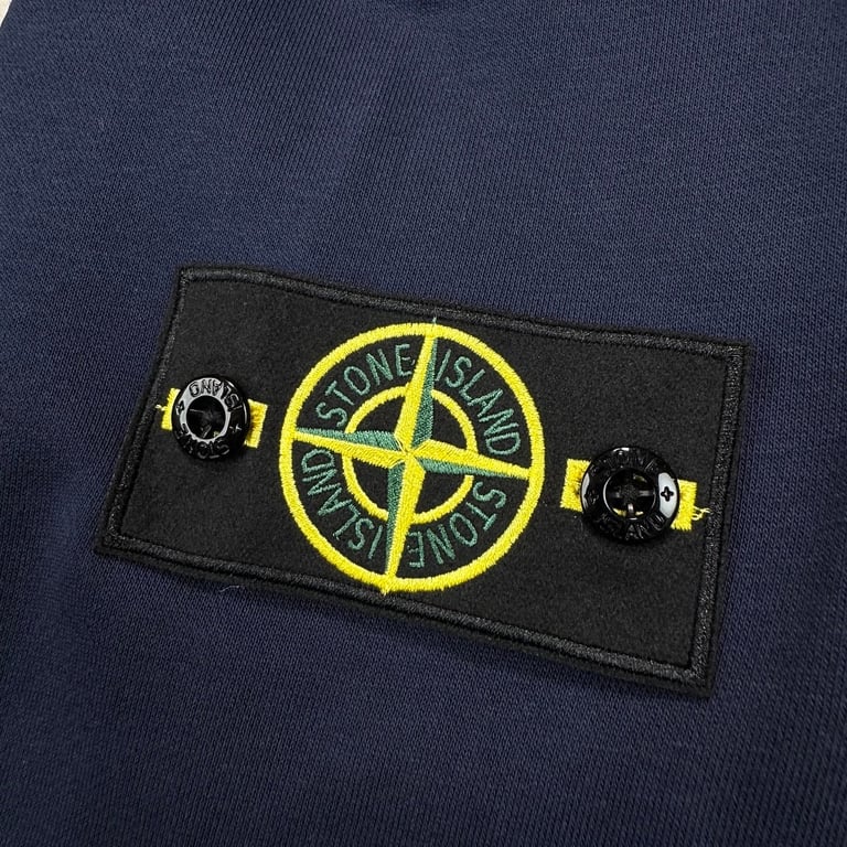 Stone Island Zip-Up Hoodie Navy Blue - 6