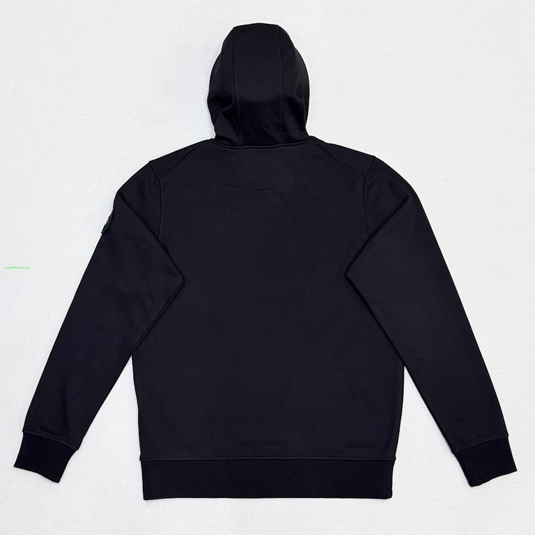 Stone Island Cotton Fleece Hoodie Black - 14