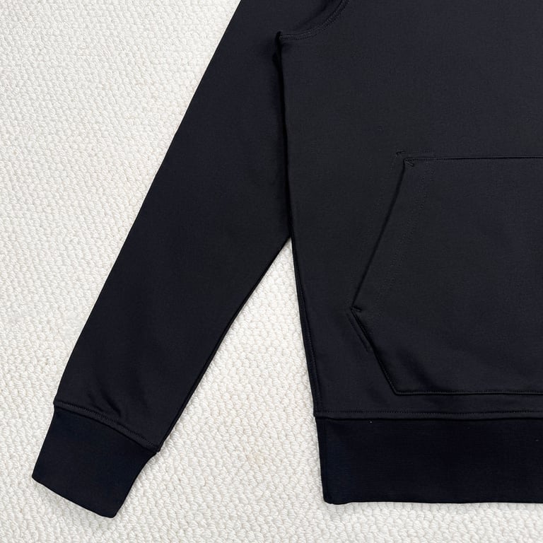 Stone Island Cotton Fleece Hoodie Black - 5