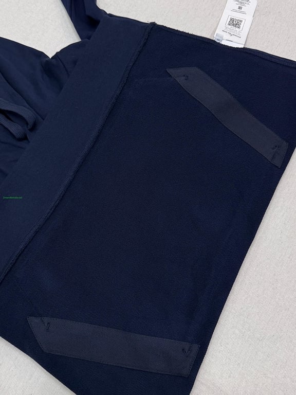 Stone Island Navy Blue Cotton Fleece Hoodie - 12