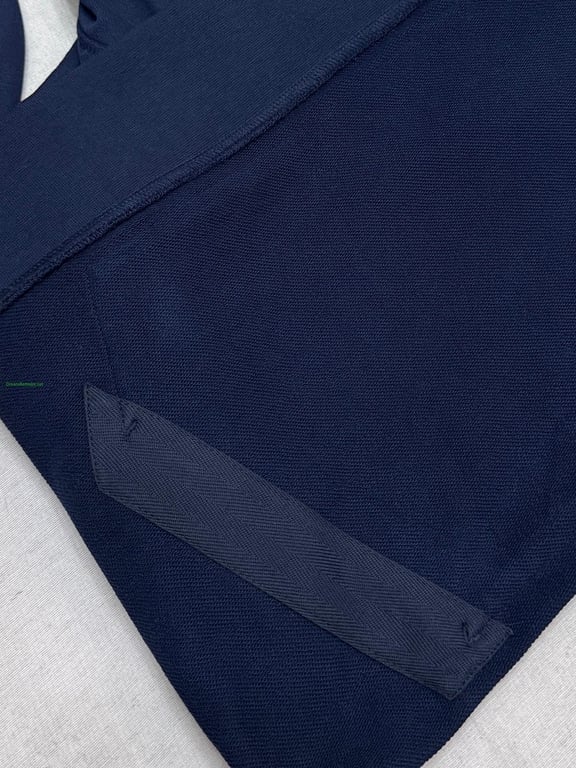 Stone Island Navy Blue Cotton Fleece Hoodie - 18