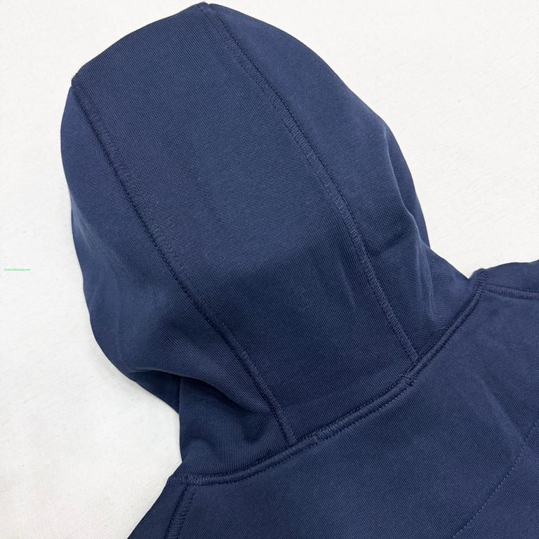 Stone Island Navy Blue Cotton Fleece Hoodie - 19