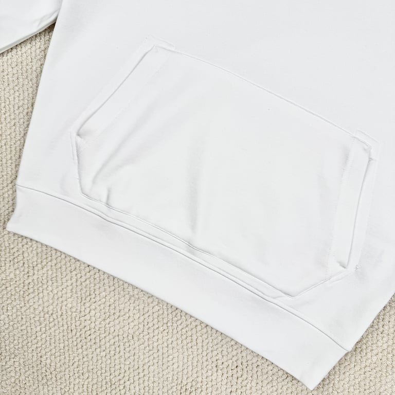 Stone Island White Cotton Fleece Hoodie - 10
