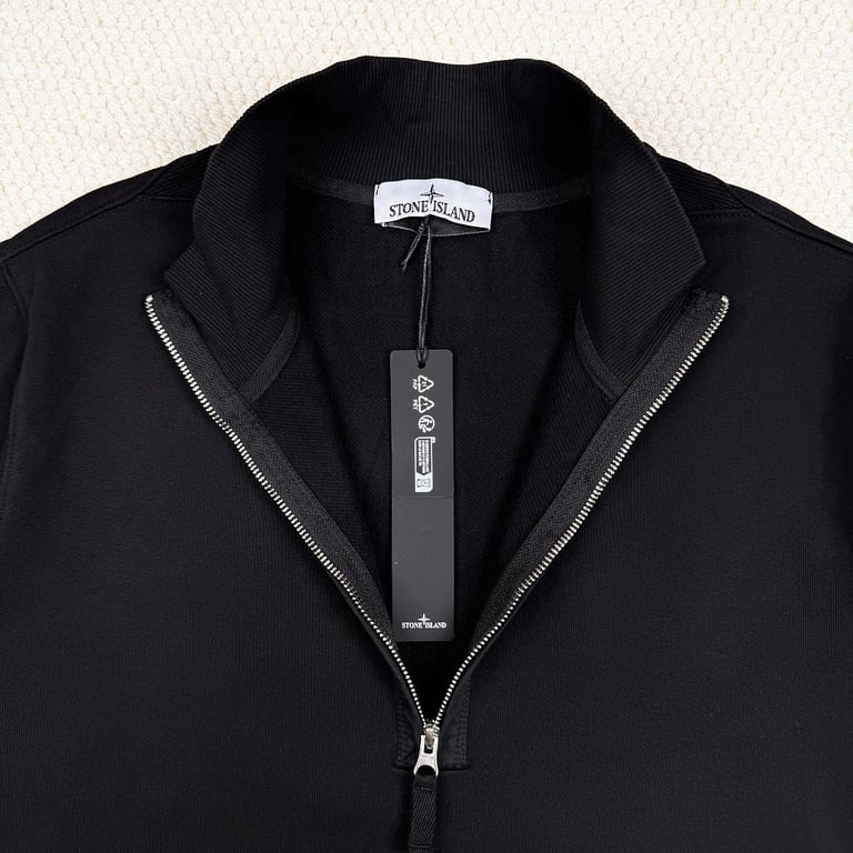 Stone Island Brushed Cotton Quarter-Zip Fleece - 13