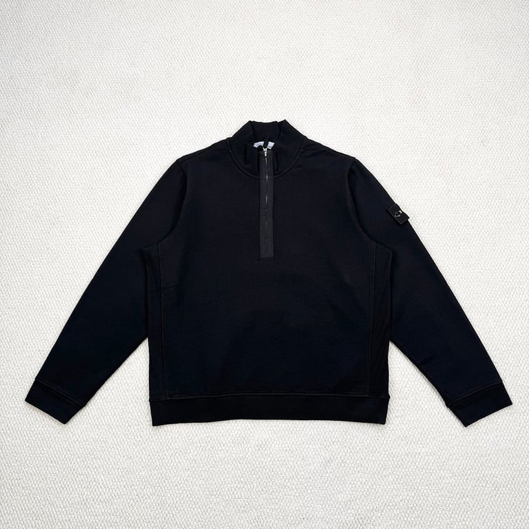 Stone Island Brushed Cotton Quarter-Zip Fleece - 4