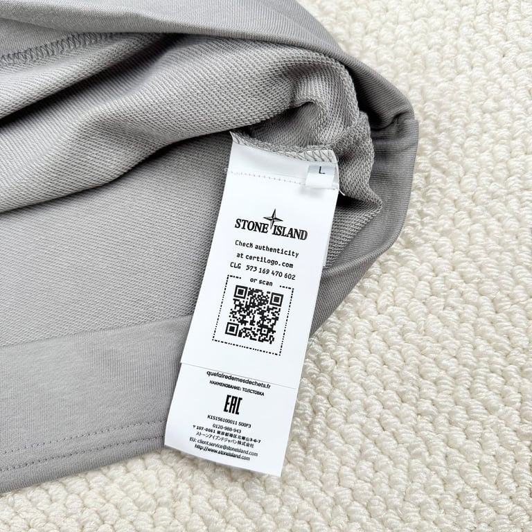 Stone Island Grey Crewneck Sweatshirt - 6
