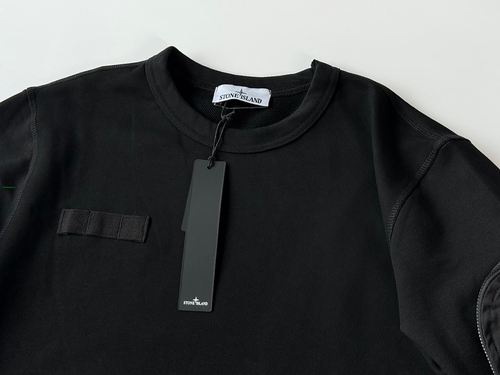 Stone Island Black Pocket Sweatshirt - 10