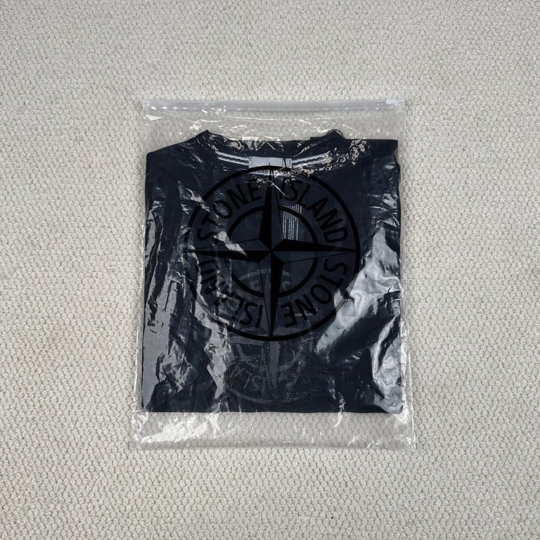 Stone Island Compass Logo Graphic T-Shirt Black - 3