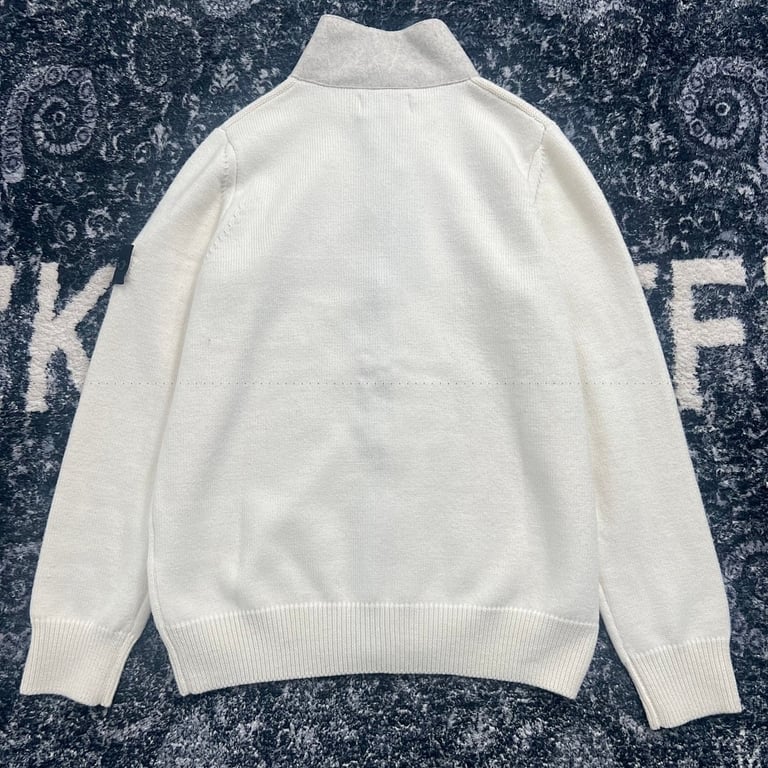 Stone Island 24SS Knitted Cardigan Cream - 13