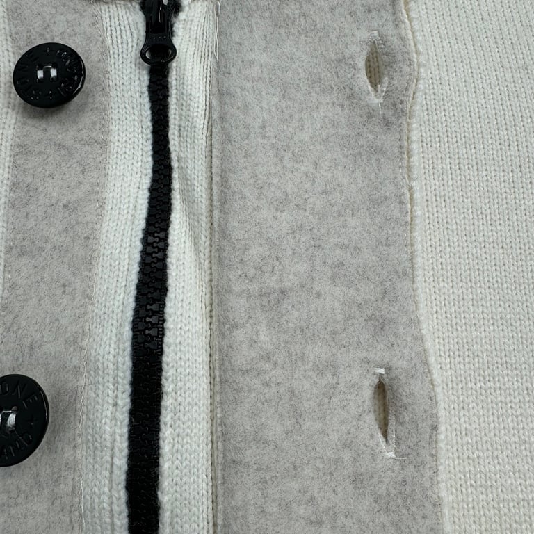 Stone Island 24SS Knitted Cardigan Cream - 14