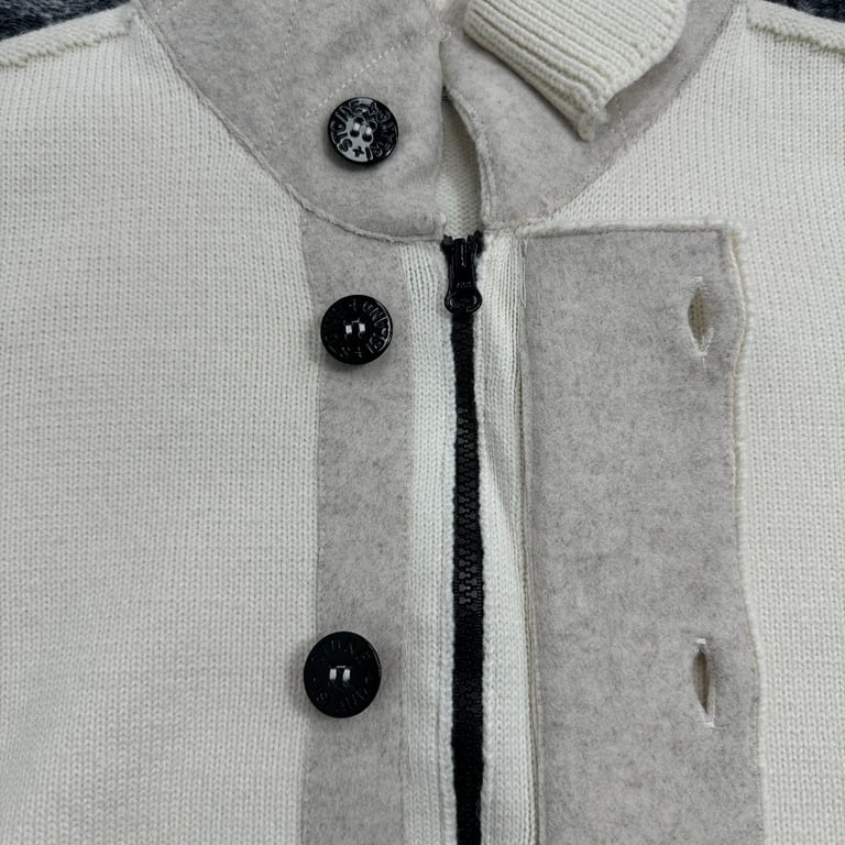 Stone Island 24SS Knitted Cardigan Cream - 15