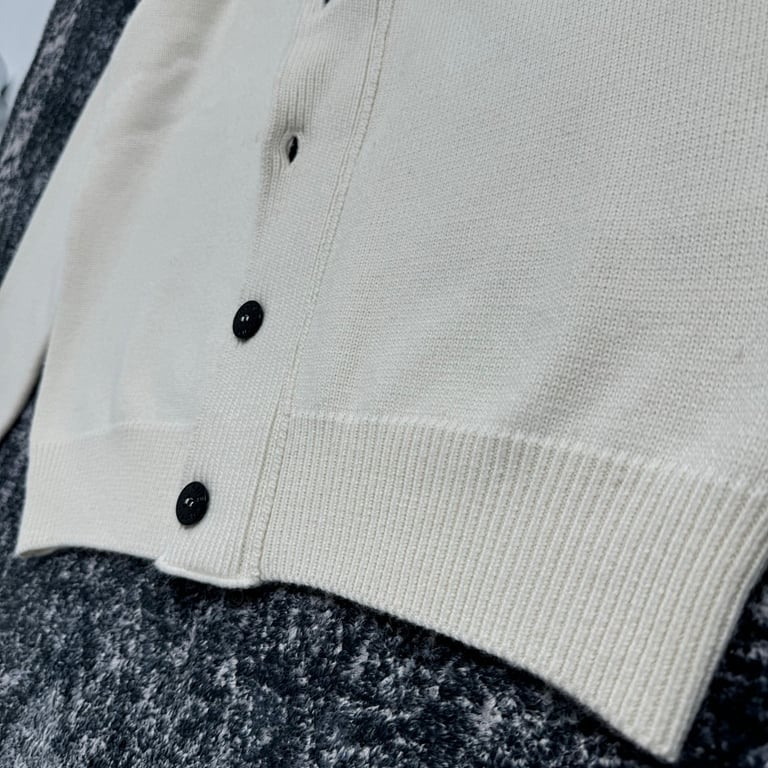 Stone Island 24SS Knitted Cardigan Cream - 20