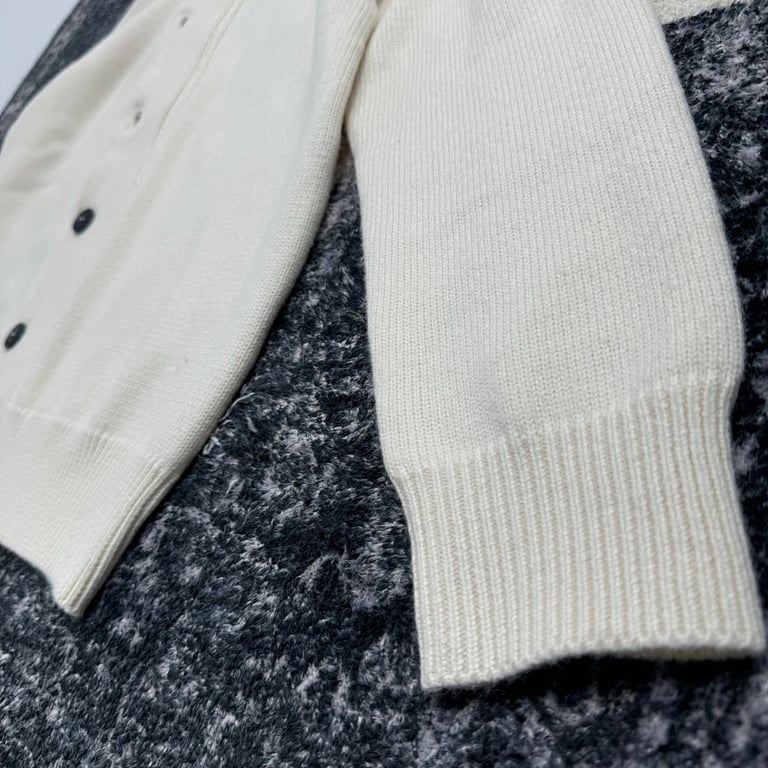 Stone Island 24SS Knitted Cardigan Cream - 22