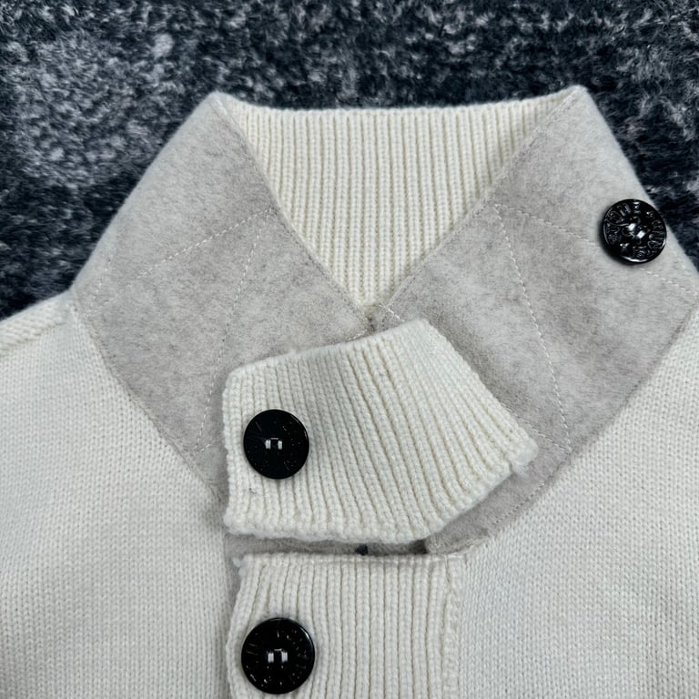 Stone Island 24SS Knitted Cardigan Cream - 24