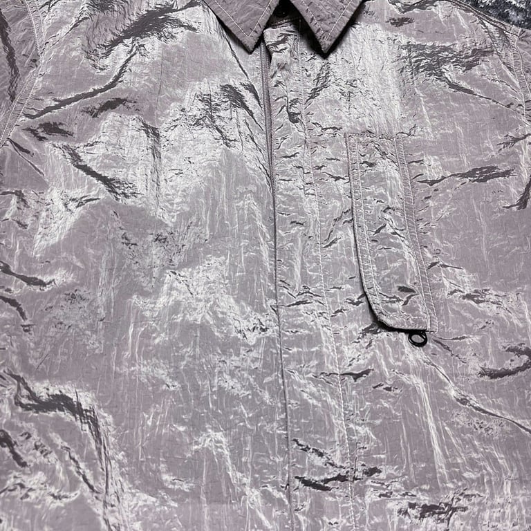 Stone Island 18SS Nylon Metal Overshirt Silver - 16