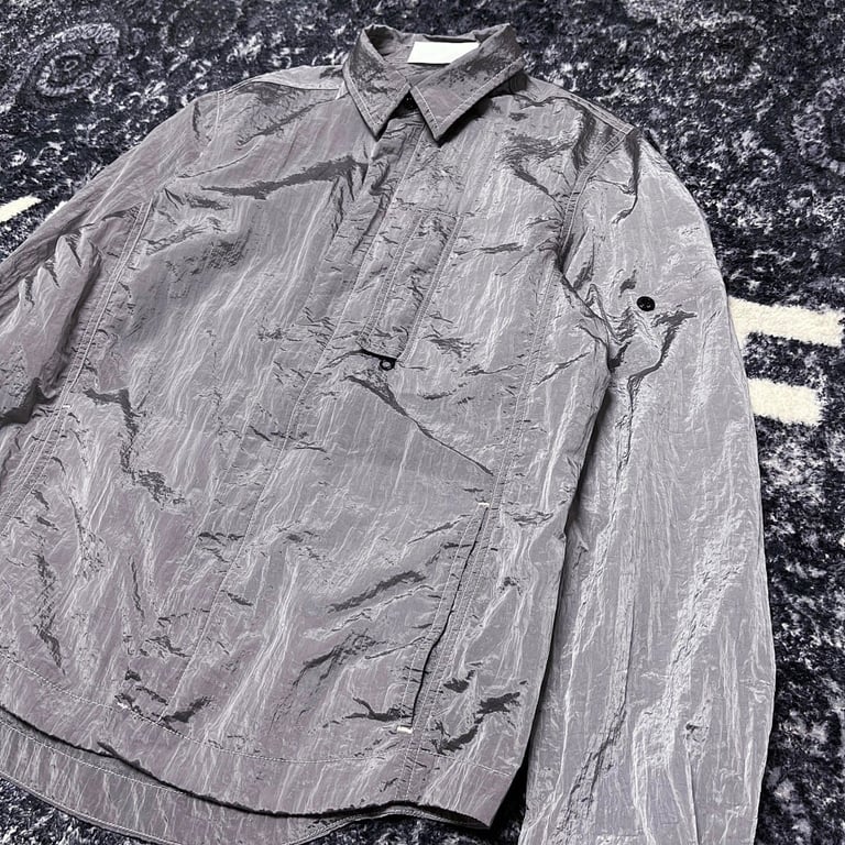Stone Island 18SS Nylon Metal Overshirt Silver - 17