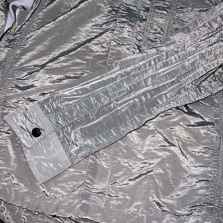 Stone Island 18SS Nylon Metal Overshirt Silver - 4