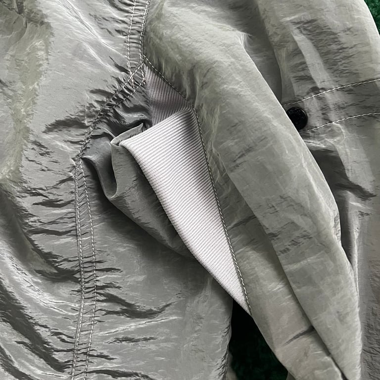 Stone Island 18SS Nylon Metal Overshirt Silver - 7