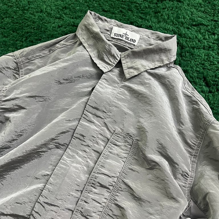 Stone Island 18SS Nylon Metal Overshirt Silver - 8