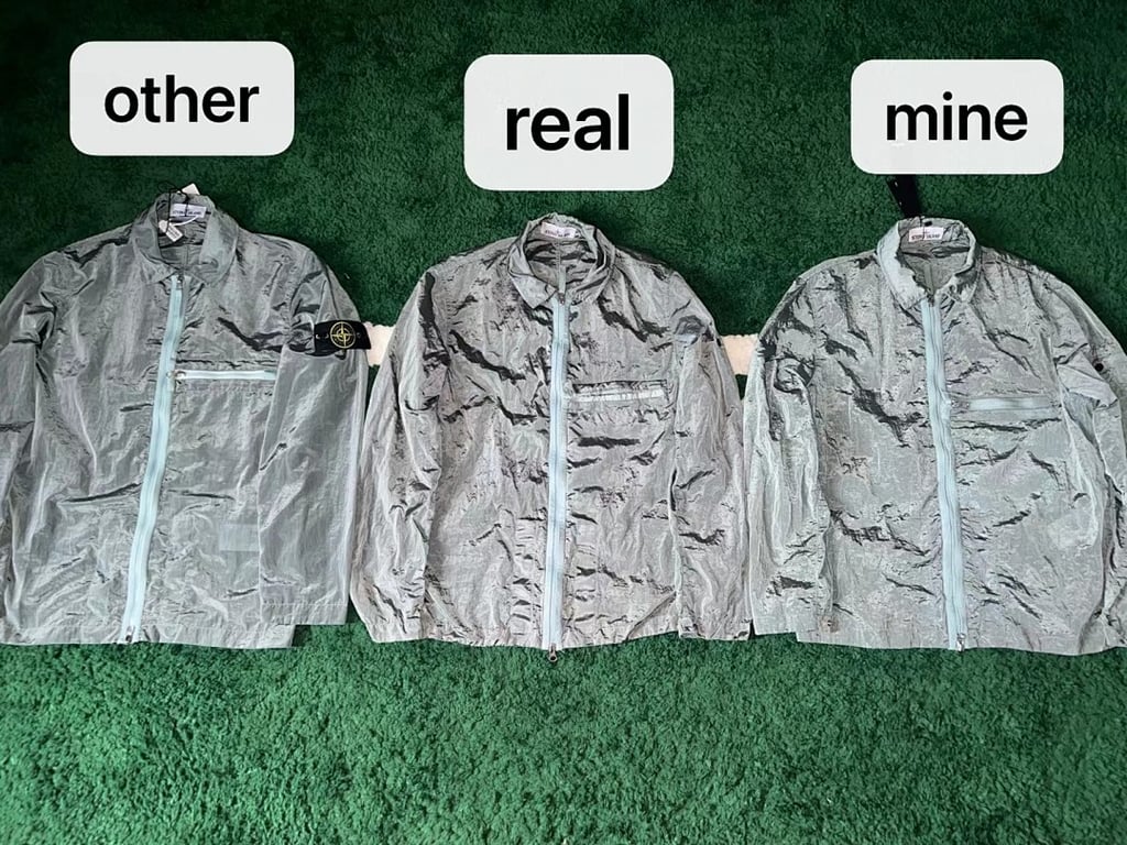 Stone Island 23SS Crinkle Reps Jacket Sky Blue - 15