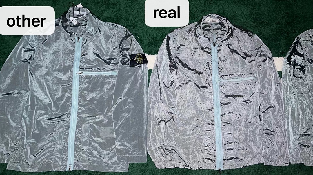 Stone Island 23SS Crinkle Reps Jacket Sky Blue - 16