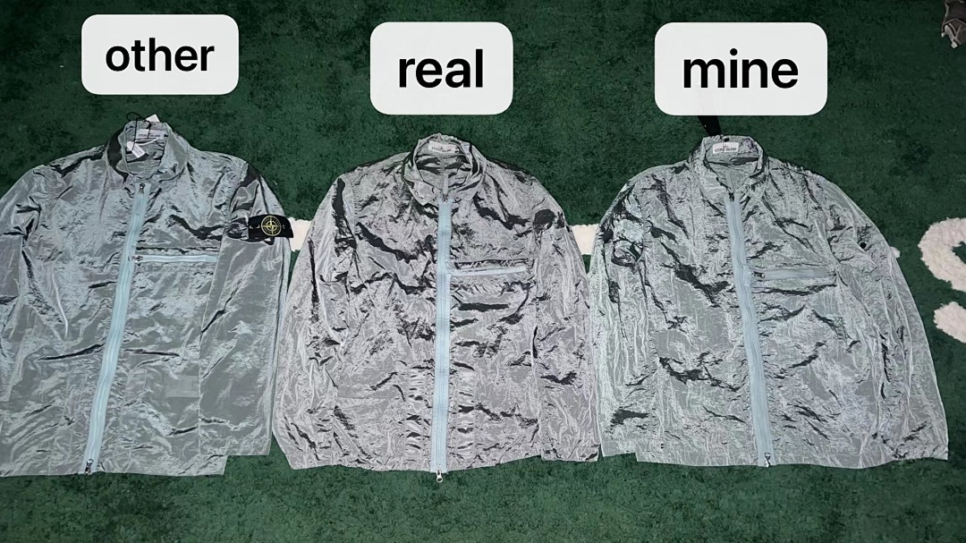 Stone Island 23SS Crinkle Reps Jacket Sky Blue - 17