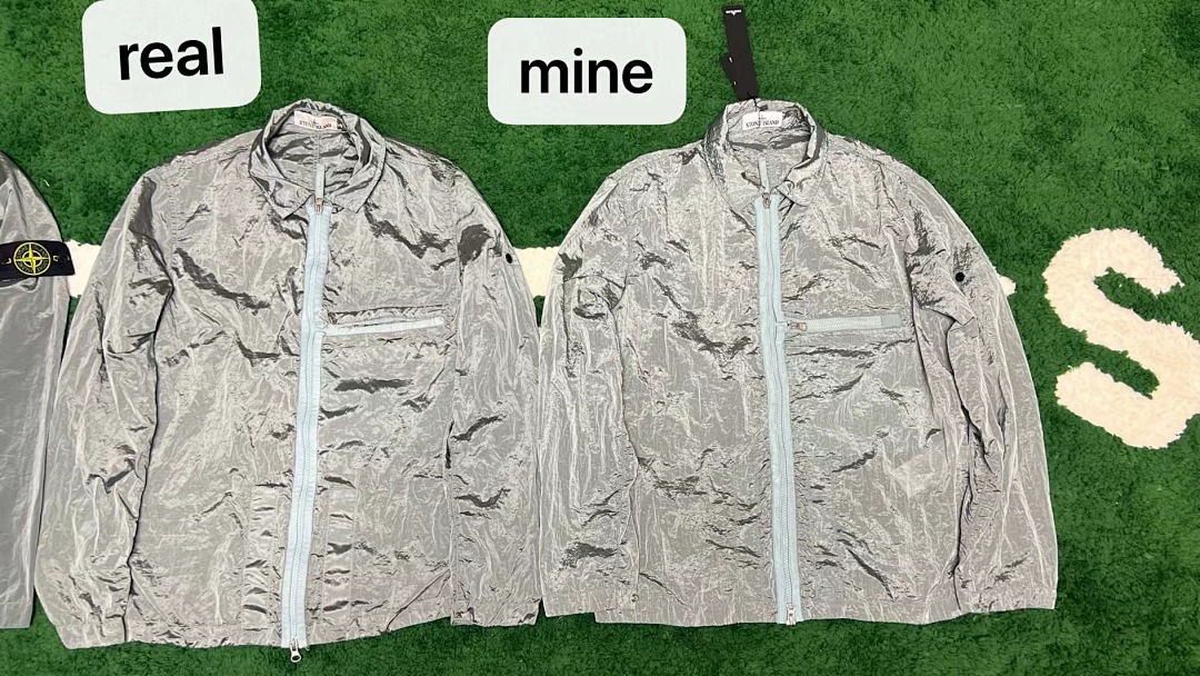 Stone Island 23SS Crinkle Reps Jacket Sky Blue - 18