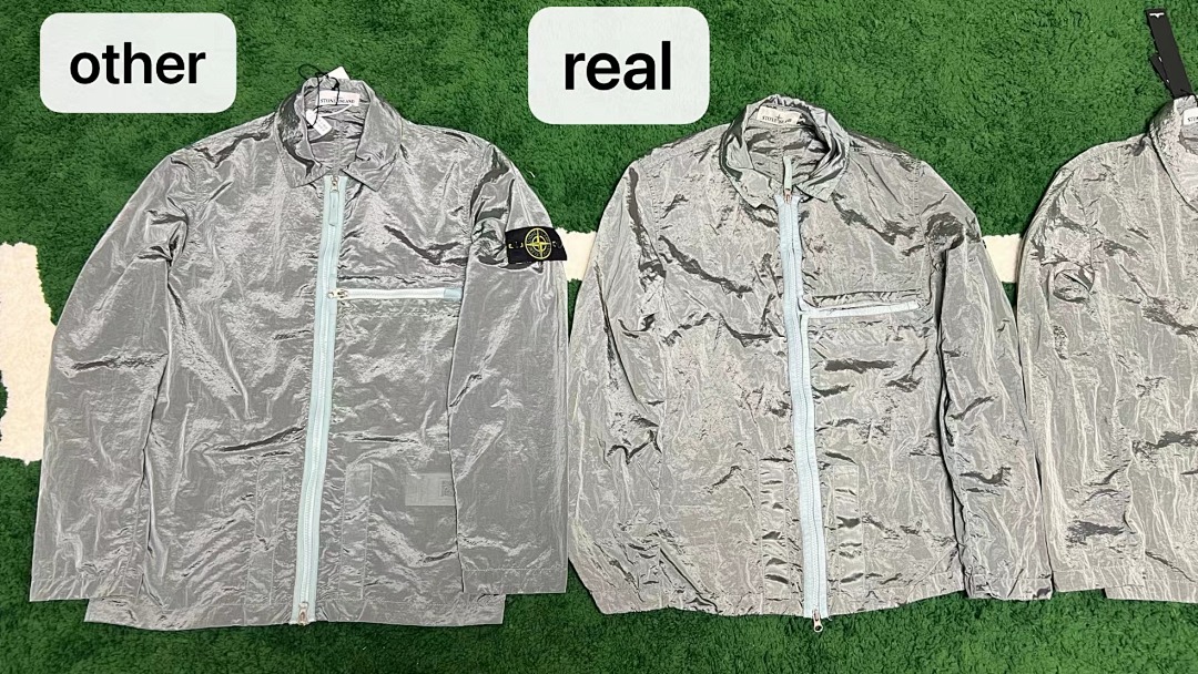Stone Island 23SS Crinkle Reps Jacket Sky Blue - 19