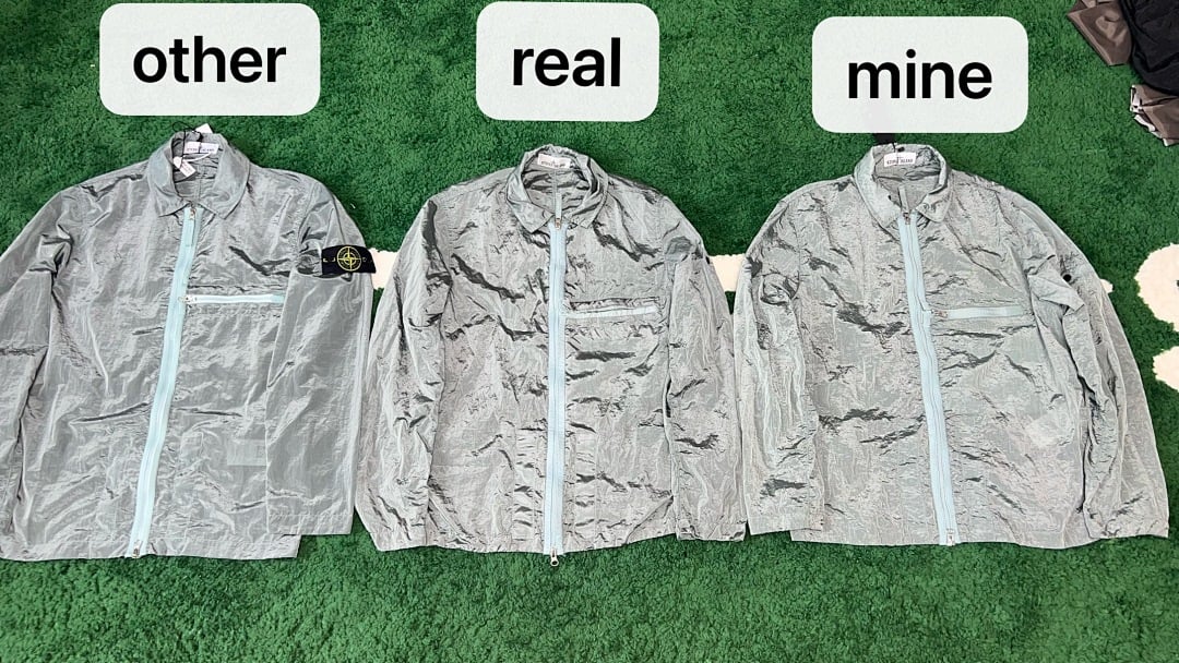 Stone Island 23SS Crinkle Reps Jacket Sky Blue - 20