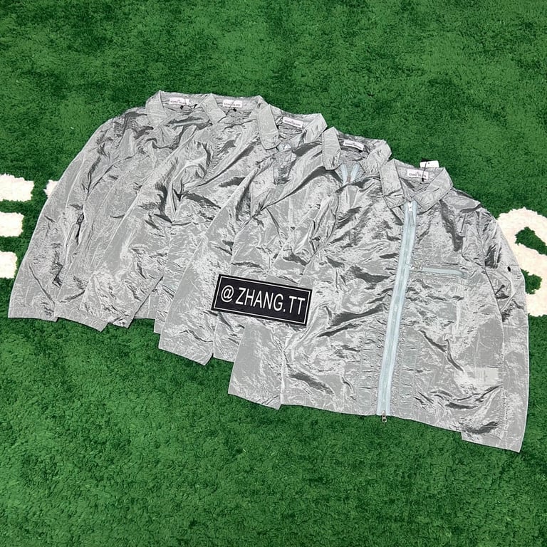Stone Island 23SS Crinkle Reps Jacket Sky Blue - 25