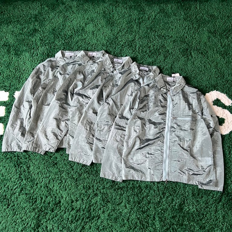Stone Island 23SS Crinkle Reps Jacket Sky Blue - 28