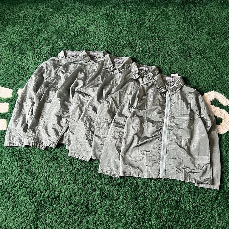 Stone Island 23SS Crinkle Reps Jacket Sky Blue - 29
