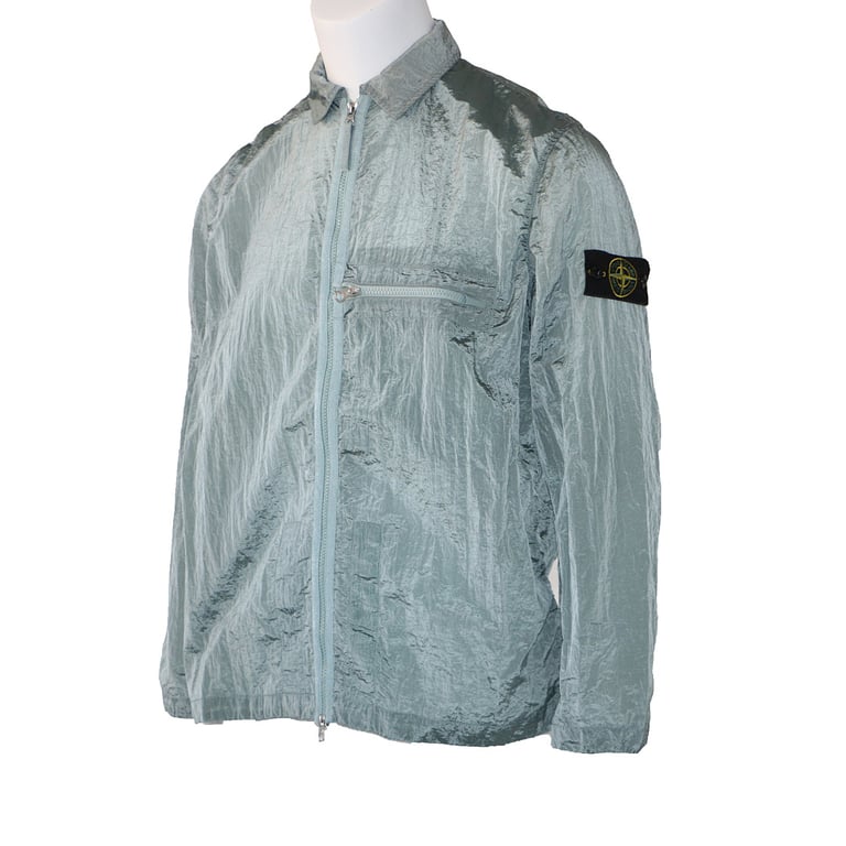 Stone Island 23SS Crinkle Reps Jacket Sky Blue - 4