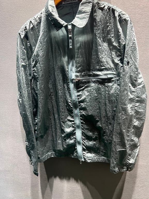 Stone Island 23SS Crinkle Reps Jacket Sky Blue - 33