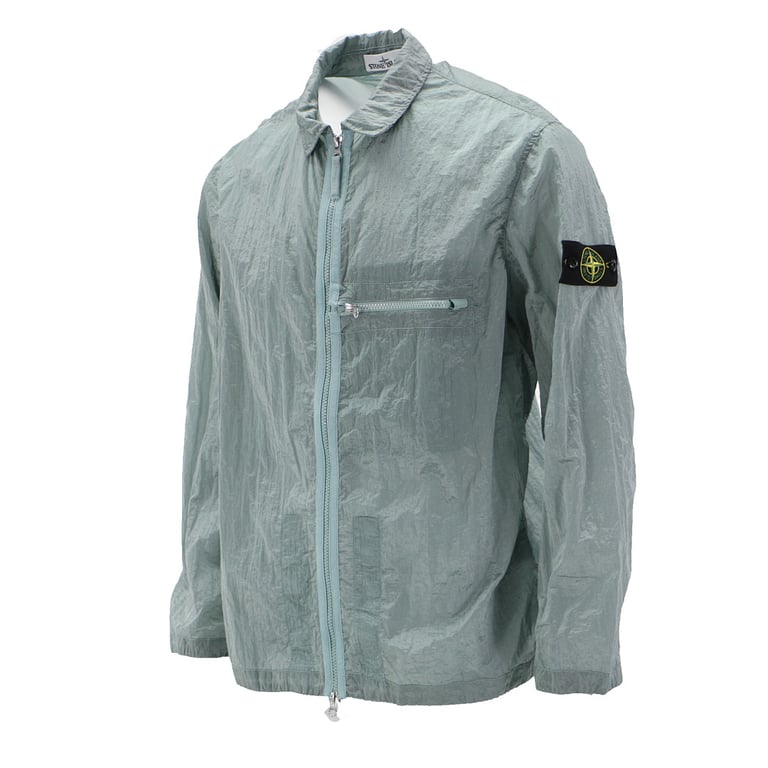 Stone Island 23SS Crinkle Reps Jacket Sky Blue - 8