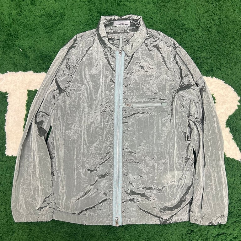 Stone Island 23SS Crinkle Reps Jacket Sky Blue - 72