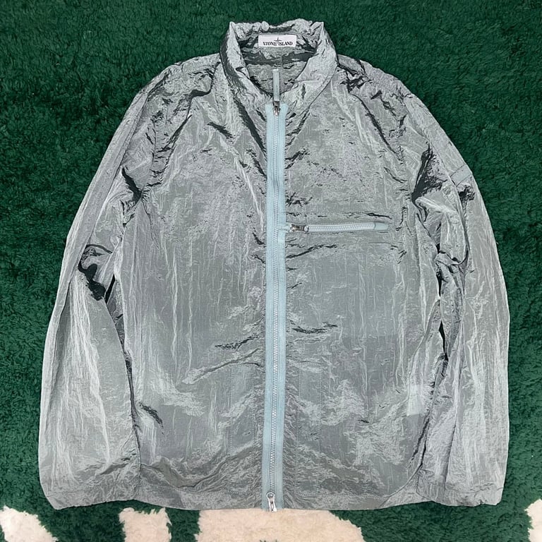 Stone Island 23SS Crinkle Reps Jacket Sky Blue - 77