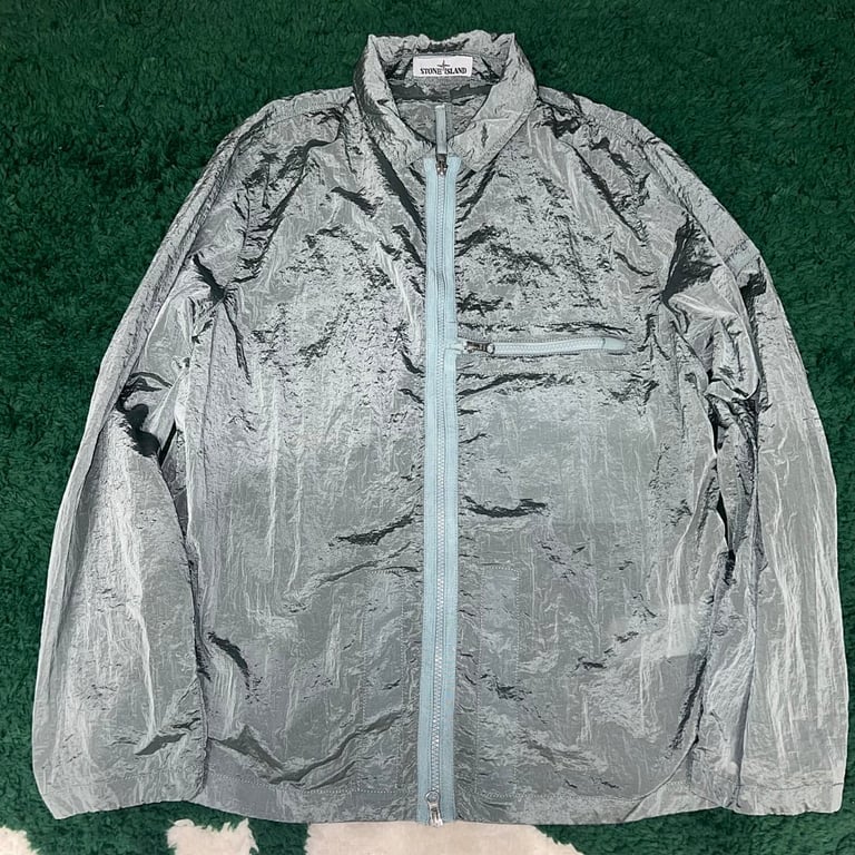 Stone Island 23SS Crinkle Reps Jacket Sky Blue - 78