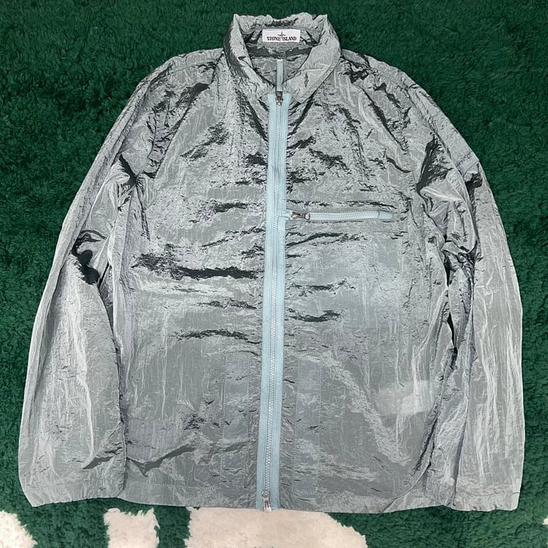 Stone Island 23SS Crinkle Reps Jacket Sky Blue - 79