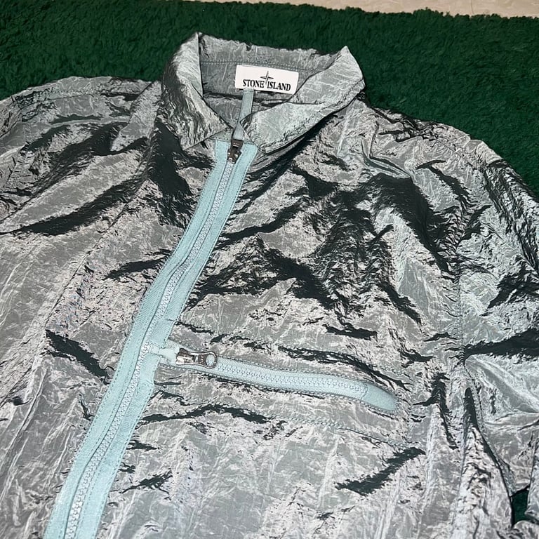 Stone Island 23SS Crinkle Reps Jacket Sky Blue - 81