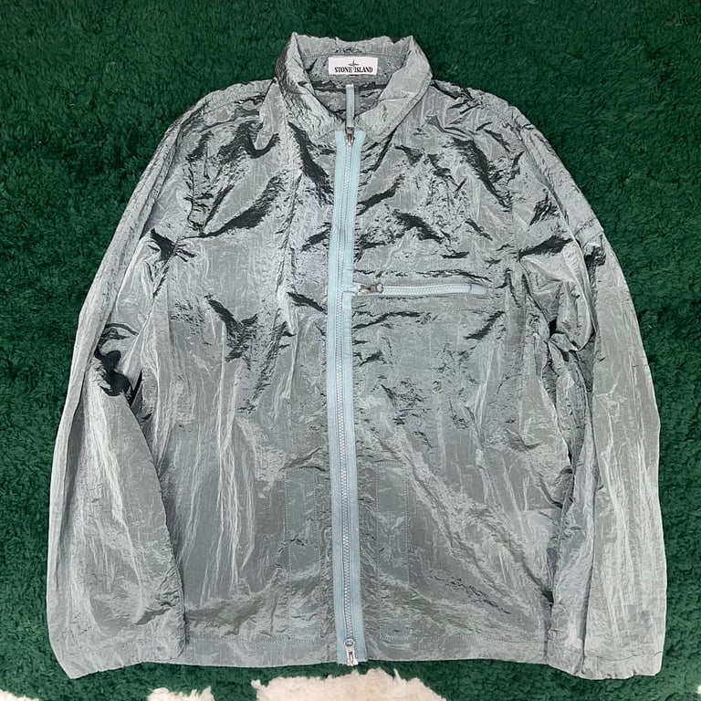 Stone Island 23SS Crinkle Reps Jacket Sky Blue - 82