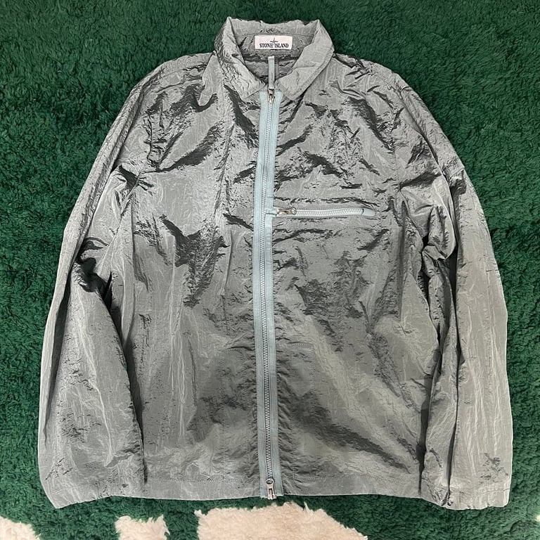 Stone Island 23SS Crinkle Reps Jacket Sky Blue - 83