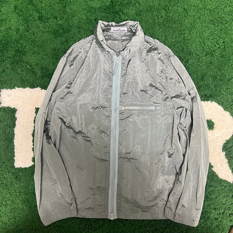 Stone Island 23SS Crinkle Reps Jacket Sky Blue - 84