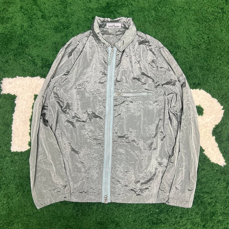 Stone Island 23SS Crinkle Reps Jacket Sky Blue - 85