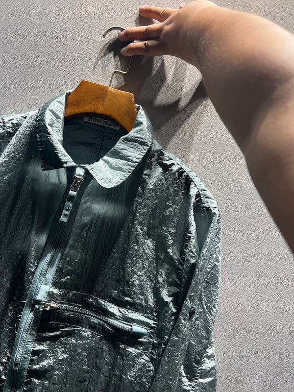 Stone Island 23SS Crinkle Reps Jacket Sky Blue - 88