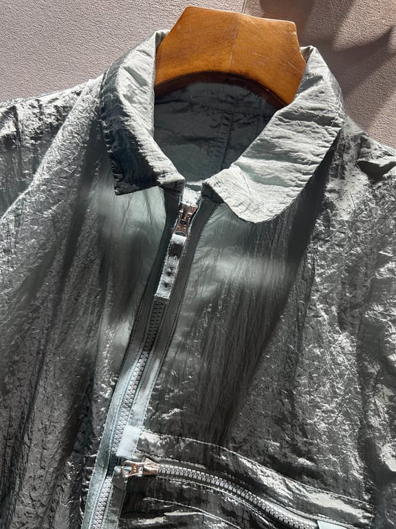 Stone Island 23SS Crinkle Reps Jacket Sky Blue - 90