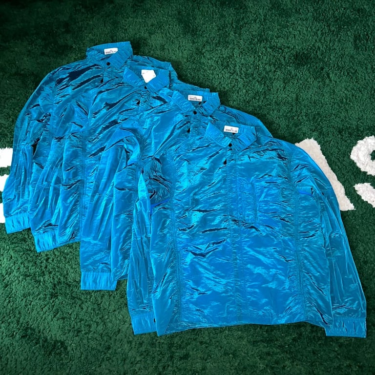 Stone Island 18SS Nylon Metal Overshirt Electric Blue - 12
