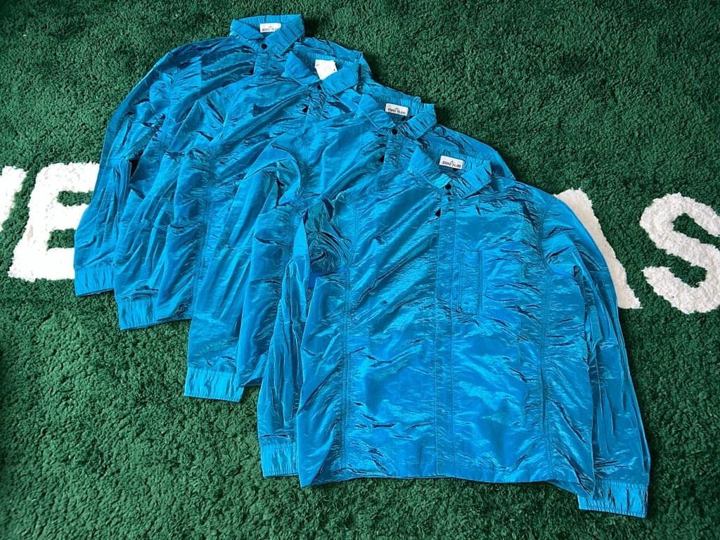 Stone Island 18SS Nylon Metal Overshirt Electric Blue - 13