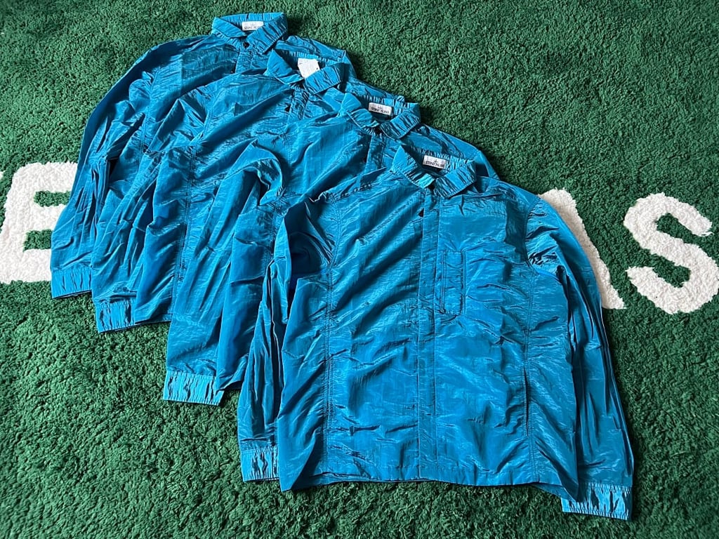 Stone Island 18SS Nylon Metal Overshirt Electric Blue - 14